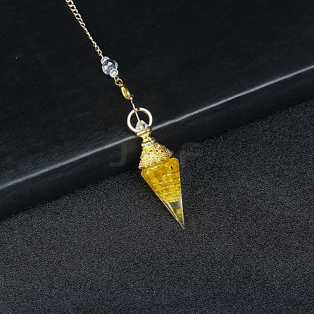 Resin Cone Dowsing Pendulums PW-WGC05D6-11-1