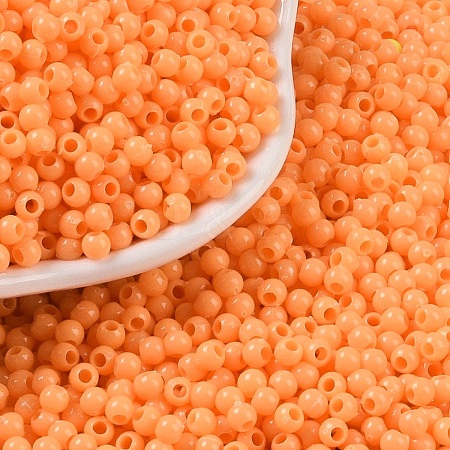 Opaque Acrylic Beads SACR-A007-01B-28-1