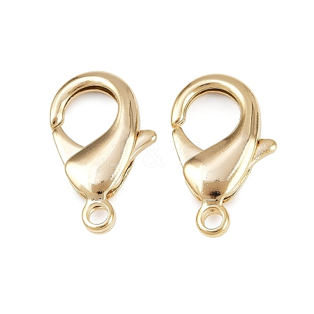 Brass Lobster Claw Clasps KK-905-G01-1