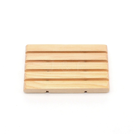 Bamboo Soap Dish DJEW-WH0037-41-1