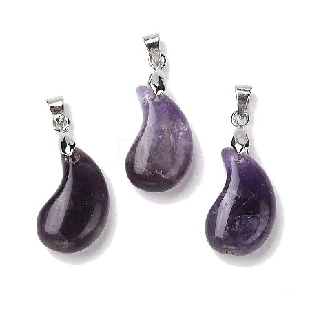 Natural Amethyst Pendants G-NH0025-14P-01-1