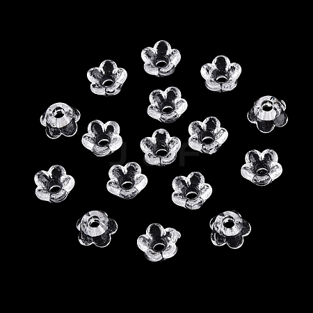 Transparent Acrylic Beads X-OACR-ZX007-04A-01-1