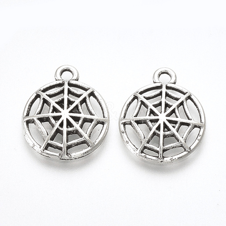 Tibetan Style Alloy Pendants TIBE-T010-30AS-RS-1