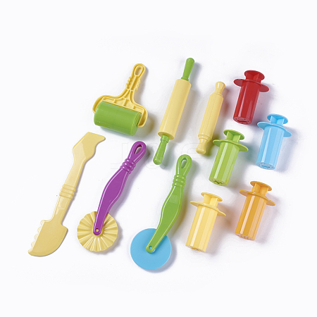 Mixed Plastic Plasticine Tools AJEW-L072-14-1
