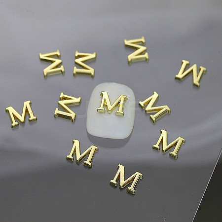 Alloy 26 Letter Shapes Nail Art Decoration MRMJ-WH0114-001-13-1