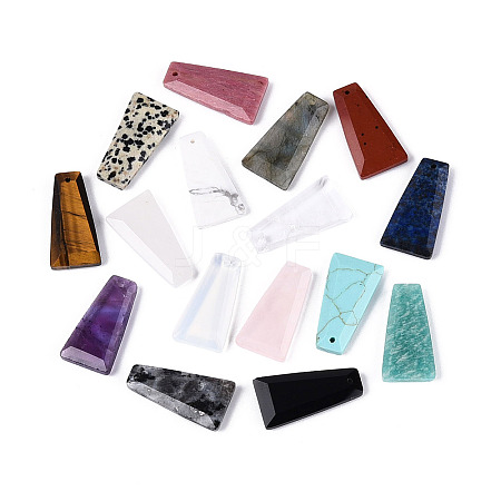 Natural & Synthetic Mixed Stone Pendants G-Q601-10-1
