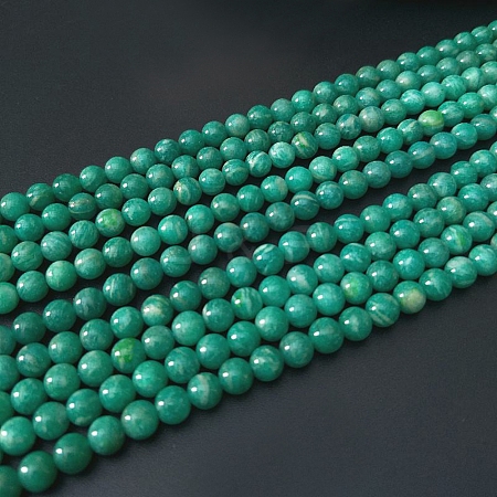 Natural Russia Amazonite Beads Strands G-F306-01AB-5mm-1