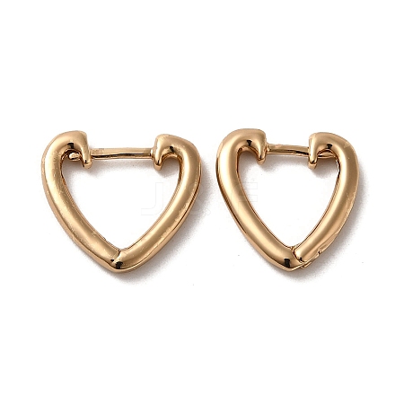Brass Hoop Earrings EJEW-C073-29KCG-1