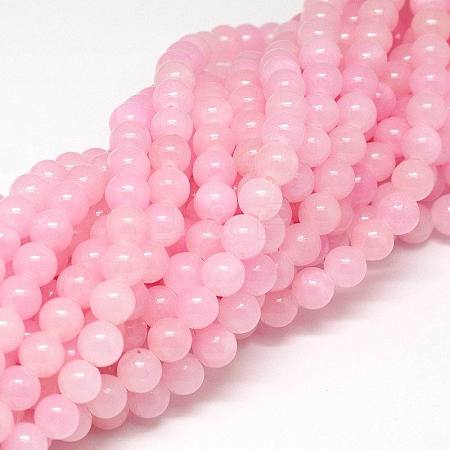 Natural Yellow Jade Beads Strands X-JBR6mm-2-1