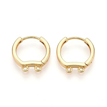 Brass Hoop Earring Finding KK-N261-60G-1
