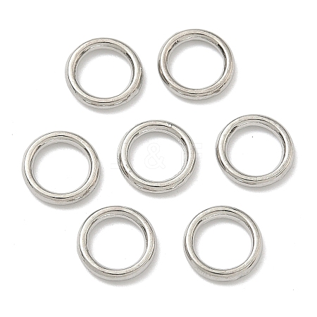 Alloy Soldered Closed Jump Rings X-PALLOY-H039-P-1