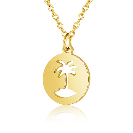 201 Stainless Steel Pendant Necklaces LS-NJEW-T009-JN133-40-2-1