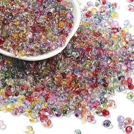 6/0 Spray Paint Glass Seed Beads SEED-H003-11H-1