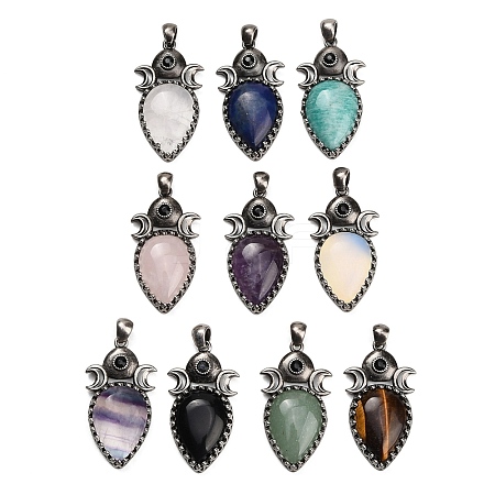 Natural & Synthetic Mixed Stone Pendants GG-CBACC2B-05AS-1