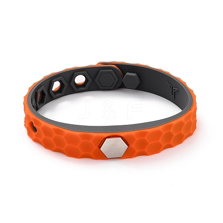 Flat Silicone Cord Bracelets LS-BJEW-F421-01A-1