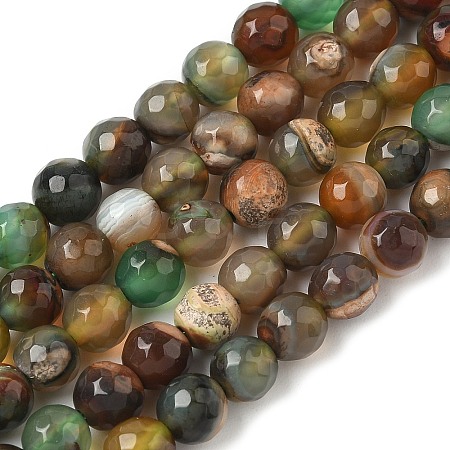 Natural Agate Beads Strands G-C082-A01-52-1