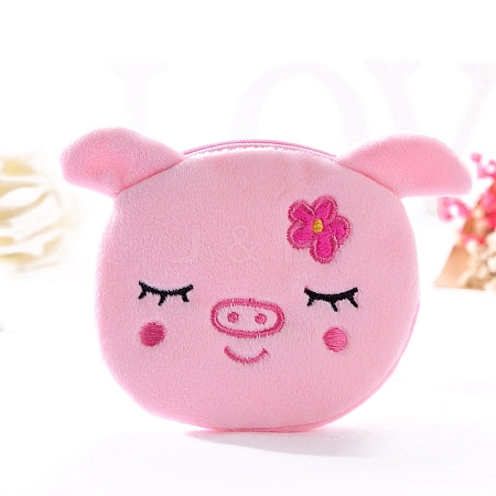 Pig Cartoon Style Cloth Wallets PW-WGBE701-03-1