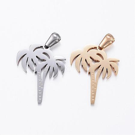 304 Stainless Steel Pendants STAS-H355-06-1