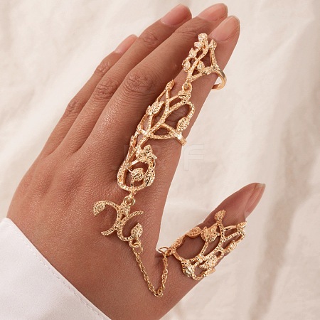 Flower Alloy Finger Rings for Women FS-WG5F0EA-01-1