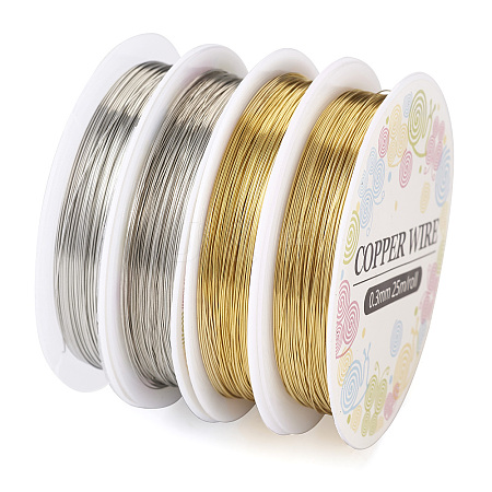 4 Rolls 4 Style Copper Wire CWIR-TA0001-02-1