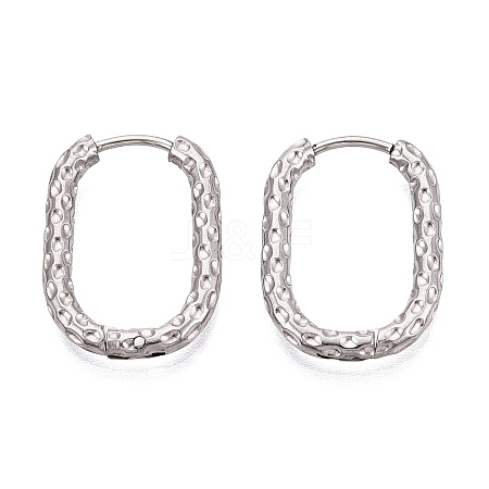 Non-Tarnish 304 Stainless Steel Hoop Earring STAS-A091-17B-P-1