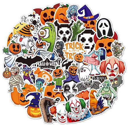 Halloween Themed PVC Sticker Labels HAWE-PW0001-054D-1
