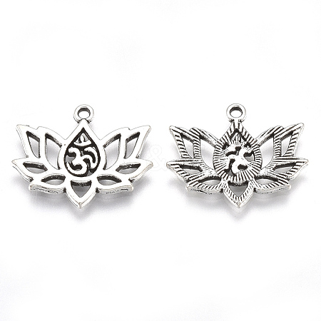 Tibetan Style Alloy Pendants TIBE-S314-32AS-LF-1