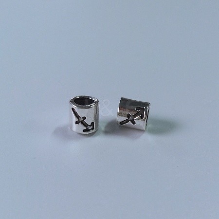 Tibetan Style Alloy European Beads FIND-WH0111-50G-1