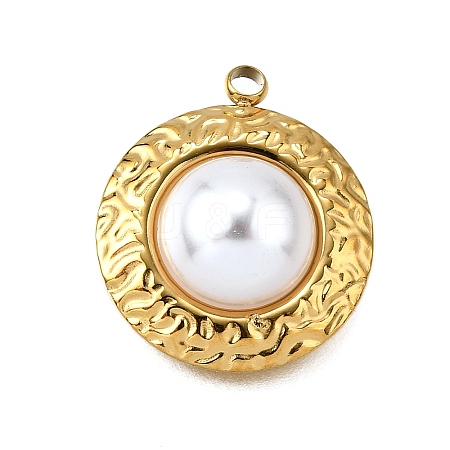 Plastic Pearl Pendants LS-STAS-Q360-03C-G-1
