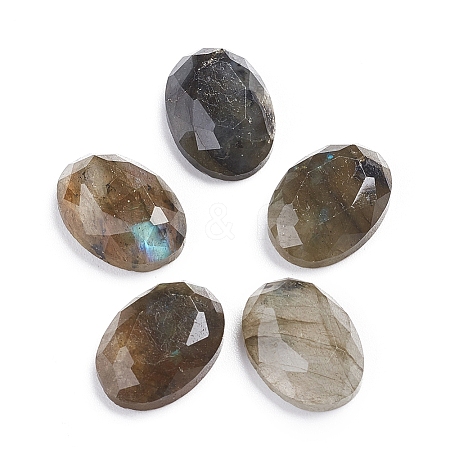 Natural Labradorite Cabochons G-L514-029A-1