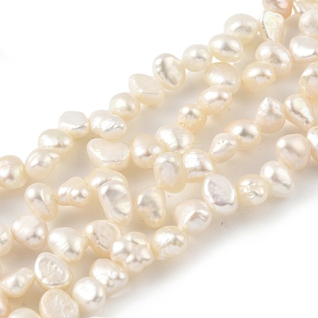 Natural Cultured Freshwater Pearl Beads Strands PEAR-A006-17B-1