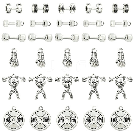DIY Sport Theme Tibetan Style Alloy Making Finding Kit DIY-YW0008-72-1