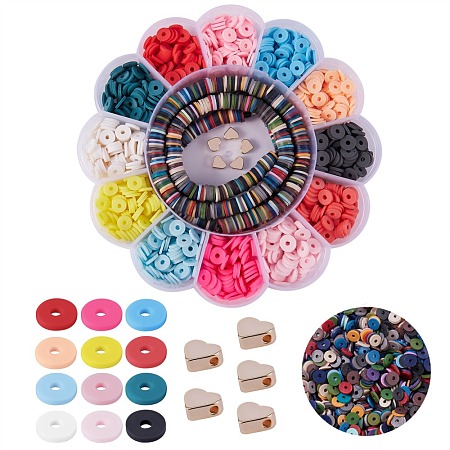 2400Pcs Single Colors Handmade Polymer Clay Beads CLAY-SZ0001-55-1