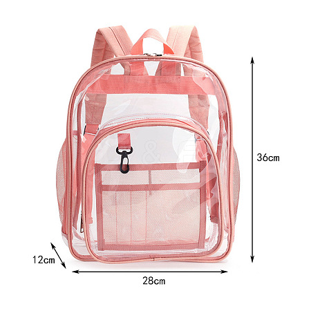 Transparent PVC & Nylon Backpacks ZXFQ-PW0001-028B-01-1