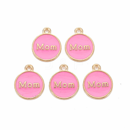 Mother's Day Alloy Enamel Charms ENAM-T016-11D-RS-1