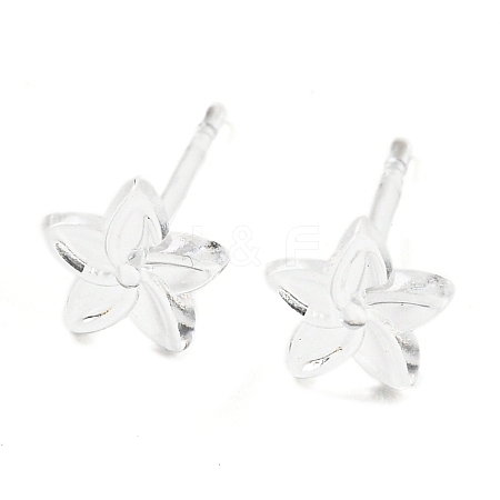 Resin Stud Earring Findings X1-FIND-H046-14-1