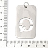 304 Stainless Steel Pendants LS-STAS-M115-01P-Q-3