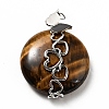 Natural Tiger Eye Pendants G-D473-04P-01-1