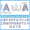 52Pcs 26 Styles Alloy Rhinestone Slide Charms FIND-SC0009-81A-2