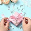 20Pcs 10 Styles Mixed Shapes Alloy Pendant Locking Stitch Markers HJEW-CJ00040-5
