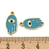 316 Surgical Stainless Steel Enamel Pendants STAS-M073-07G-3