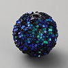 Opaque Acrylic Glitter Beads LS-FIND-CJC0010-111A-18-1