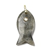 Natural Labradorite Pendants KK-D021-05H-G-1