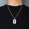 Non-Tarnish 201 Stainless Steel Pendant Necklaces for Man NJEW-Q336-02C-P-3