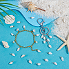 100Pcs 2 Colors Natural Trumpet Shell Pendants PALLOY-GA00041-4