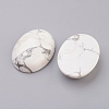 Natural Howlite Flat Back Cabochons G-G741-22x30mm-19-2