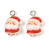 Christmas Theme Opaque Resin Pendants RESI-S08-02H-1