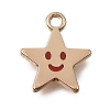 Alloy with Enamel Charms AL-CBA2F44-03G-04-1