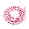 Anti-Tarnish Electroplate Glass Beads Strands GLAA-N010-8mm-09-2