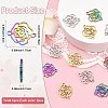6Pcs 3 Colors 304 Stainless Steel Connector Charms STAS-YW0011-30-3